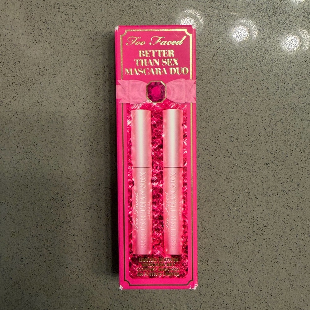 Too Faced Better Than Sex Mascara Duo Set Full Size 2pc Limited Edition - Picture 3 of 6